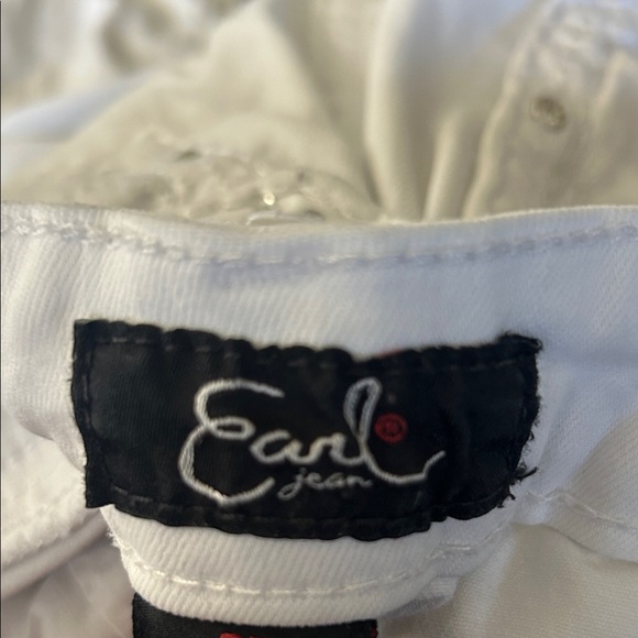 Earl Jeans White Women's Denim with Studded Pockets - Picture 5 of 7